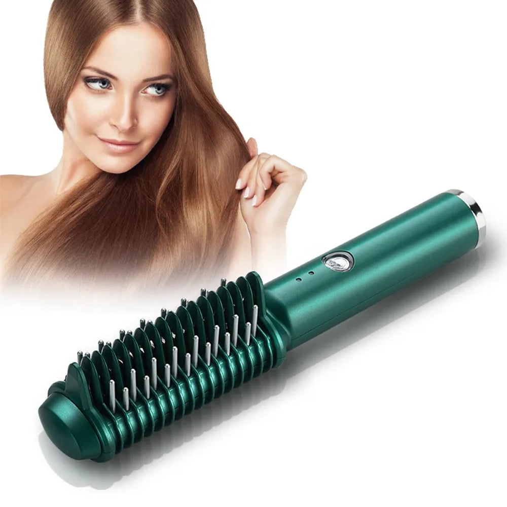 Electric Hair Comb - Straightener & Curler in One