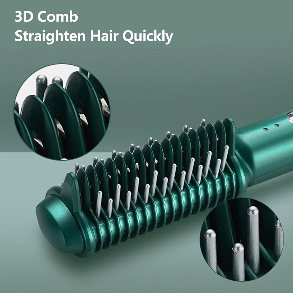 Electric Hair Comb - Straightener & Curler in One
