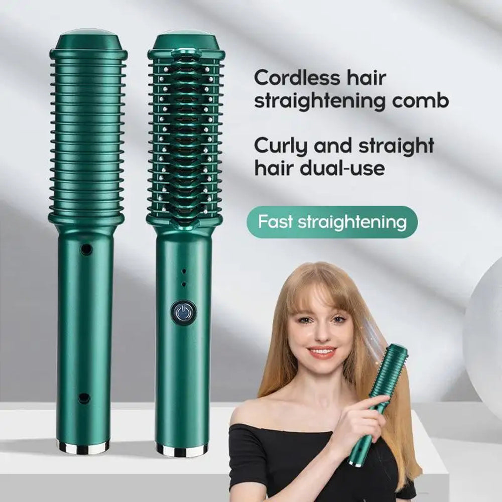Electric Hair Comb - Straightener & Curler in One