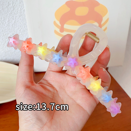 Cute Claw Clips - Sweet Heart & Star Designs