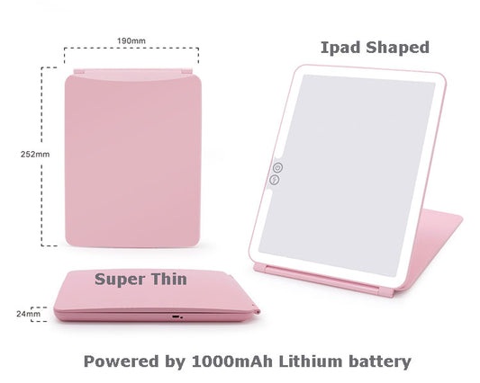 LED Makeup Mirror with Dimmable Light & 5X Zoom