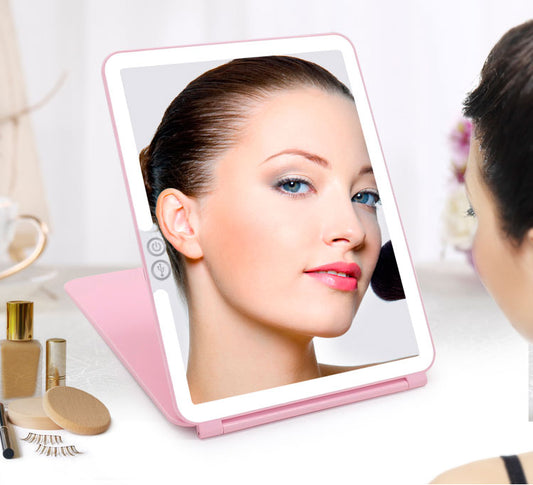 LED Makeup Mirror with Dimmable Light & 5X Zoom