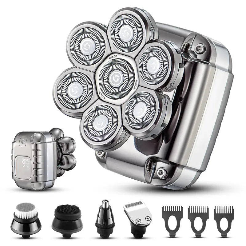 5-in-1 Wet & Dry Head Shaver Grooming Kit