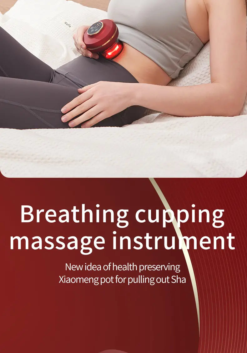 Electric Cupping Massager - Red Light Therapy for Pain Relief