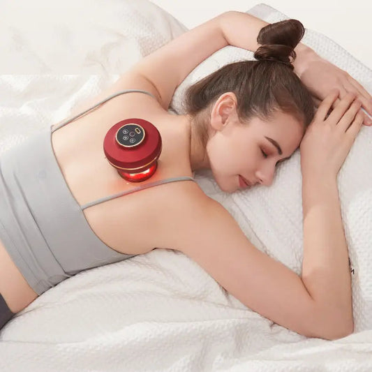 Rechargeable Electric Cupping Massager – Red Light Therapy for Pain Relief
