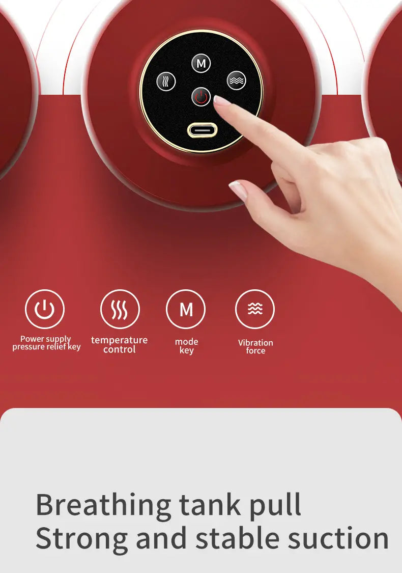Electric Cupping Massager - Red Light Therapy for Pain Relief
