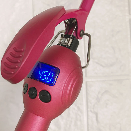9mm Professional Curling Iron – Digital LCD Hair Curler for Tight Waves