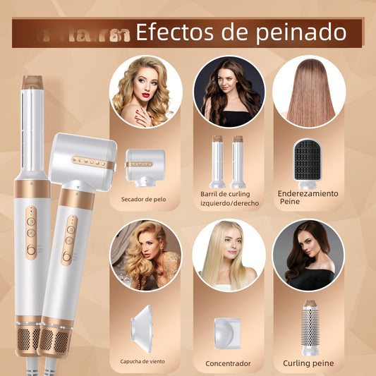 7-in-1 Hot Air Brush – Dryer, Curler & Straightener