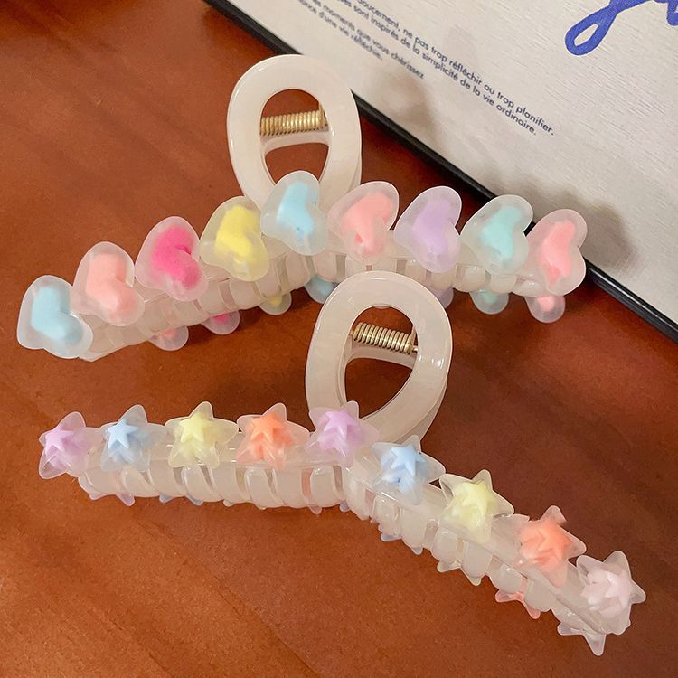 Cute Claw Clips - Sweet Heart & Star Designs